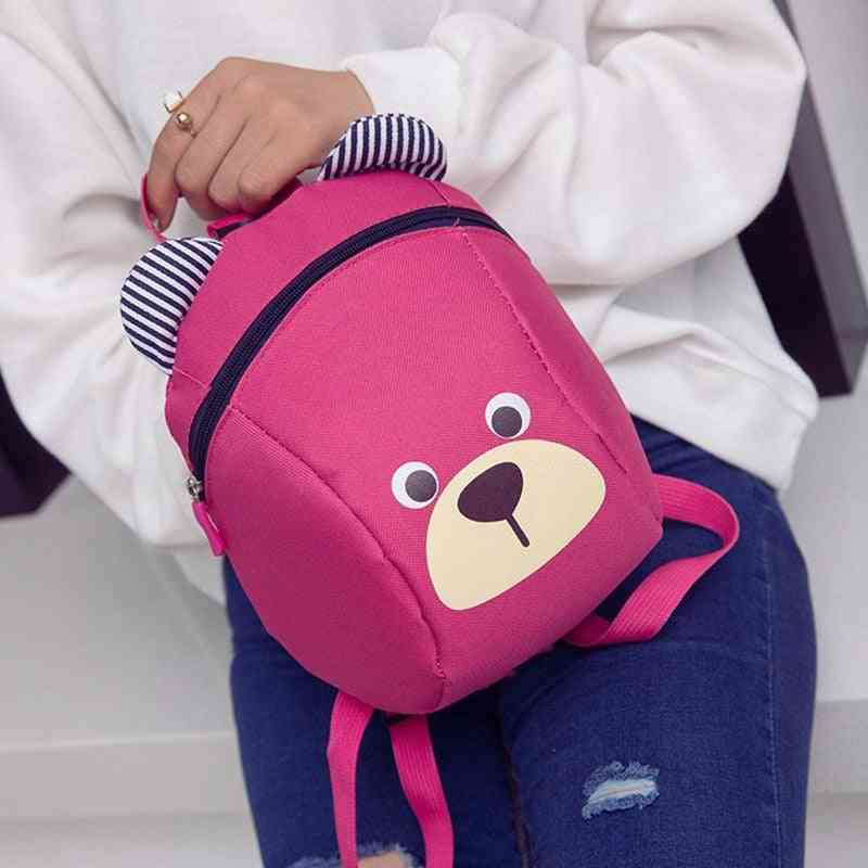 Mochila infantil, mochila de mochila infantil anti-perdida para bebê - rosa vermelha