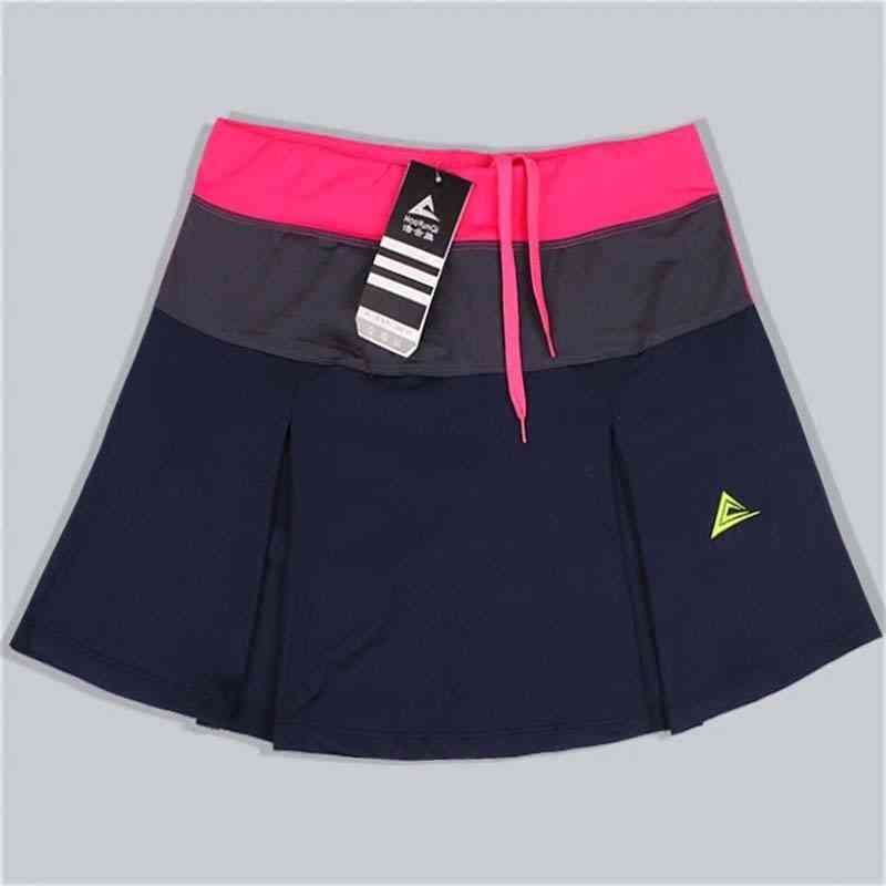 Spring & Summer Quick Drying Patchwork Female Training Skirts With Safety Shorts