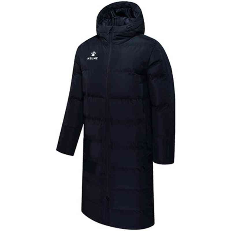 Winter Long Solid Hooded Jacket