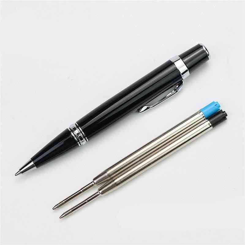 Mini Full Metal Short Ballpoint Pen & 2 Refills