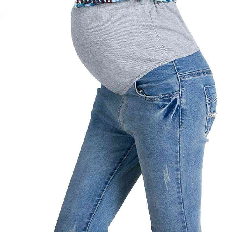 Elastic Waist Maternity Jeans Pants -clothes For Pregnant Women