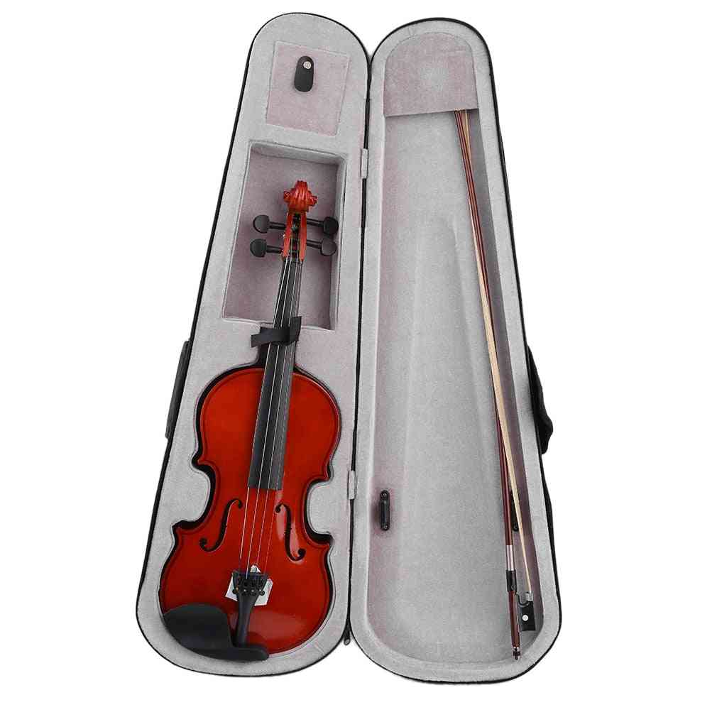 High Grade Full Size Acoustic Violin Fiddle With Case, Bow, Rosin