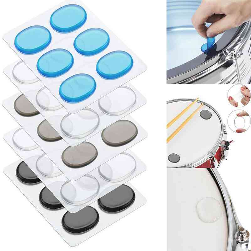 Drum Mute Pads Damper Silicone Shock Absorbing Percussion Instrument Accessories