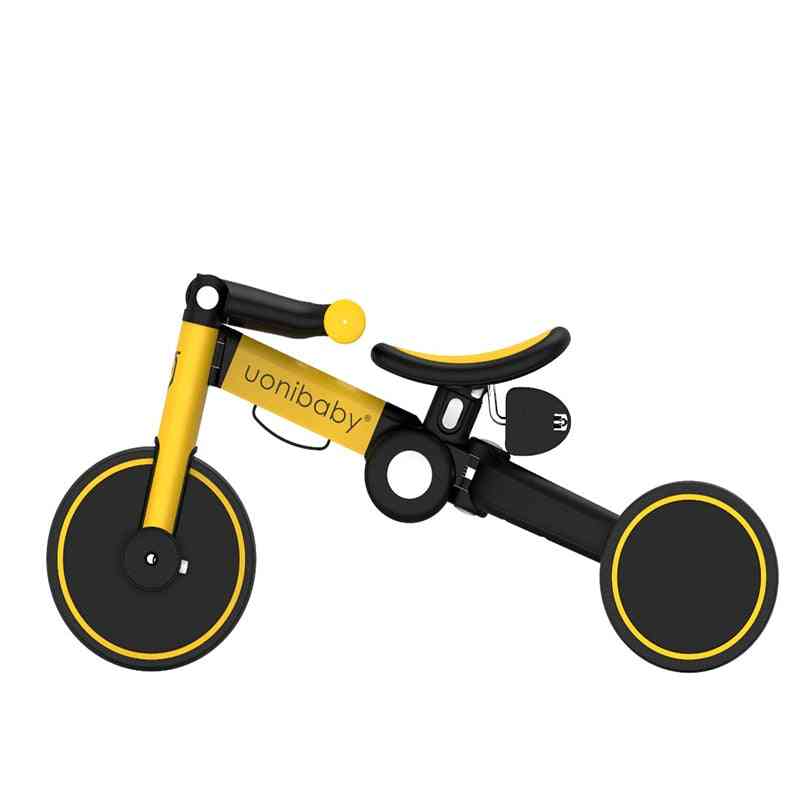5-in-1 opvouwbare loopfiets driewieler, wandelwagen voor kinderen, draagbare fiets voor baby / kinderen