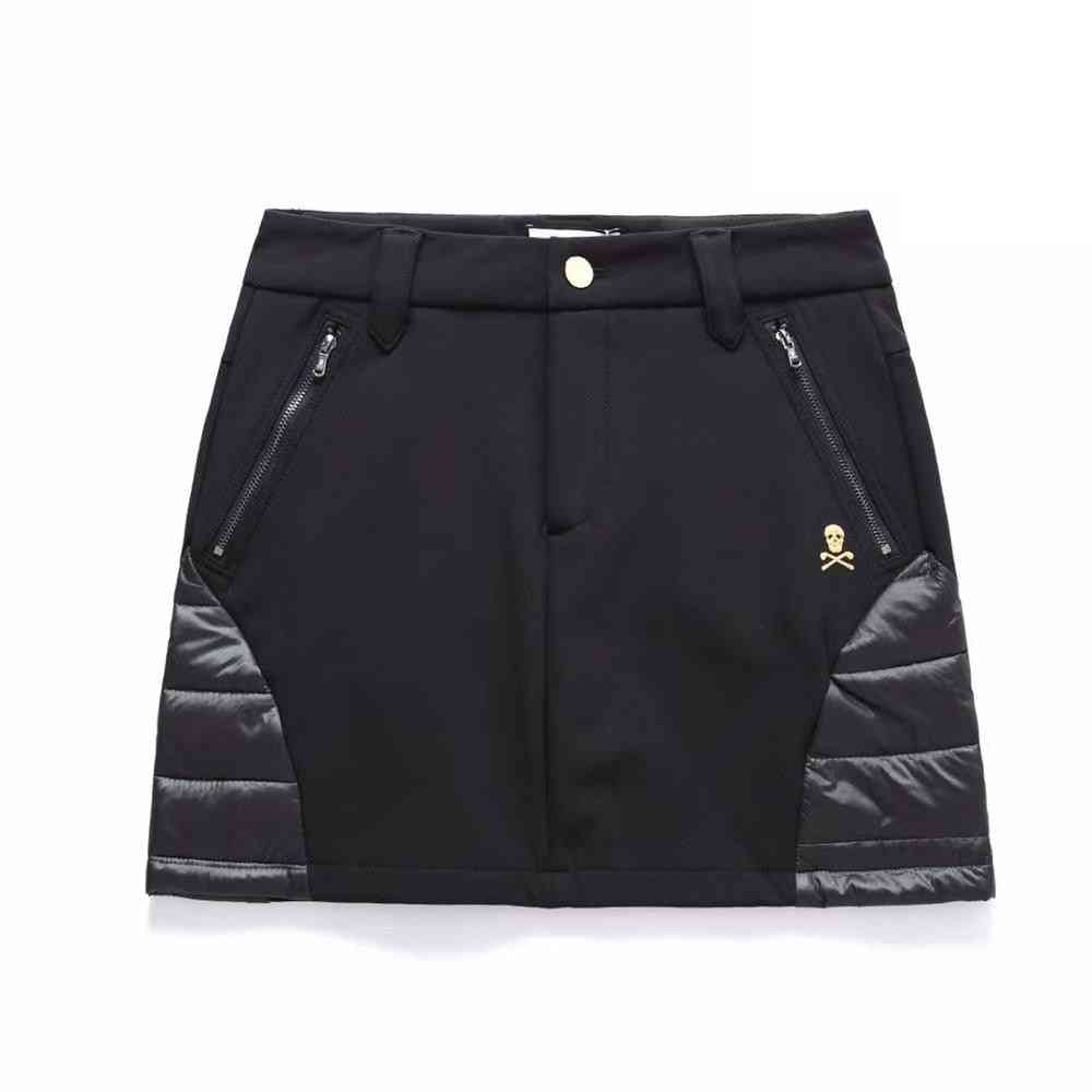 Ladies Golf Clothes- Sports Zipper Short, Lined Skirt