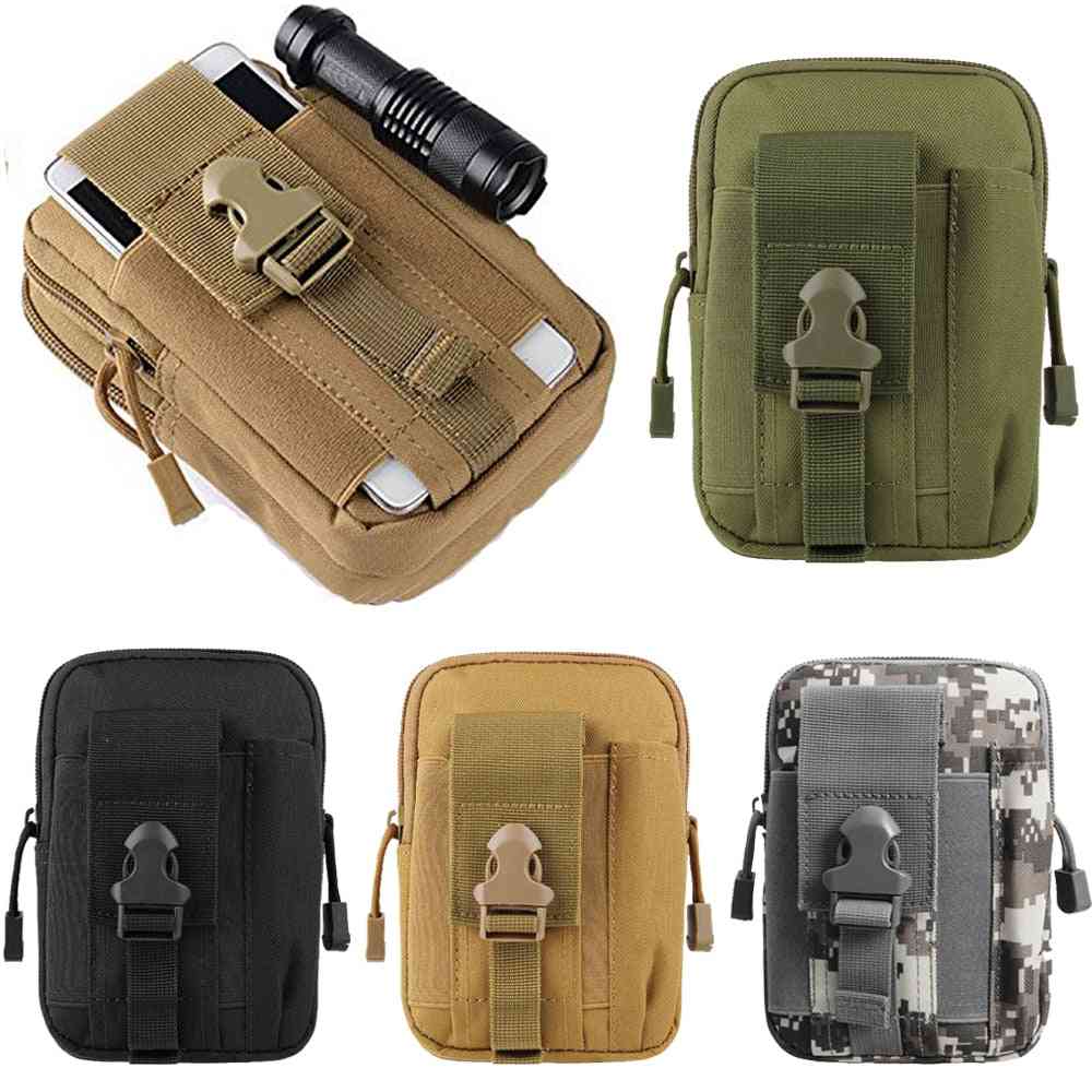Tactical Universal Holster Military Molle, Bag  Phone Case With Zipper