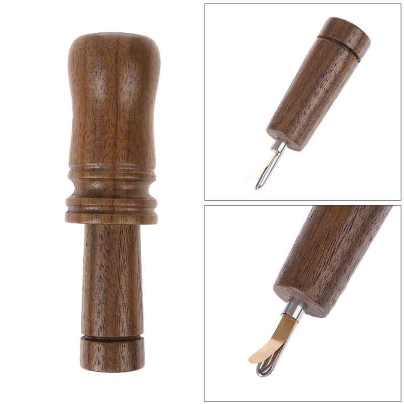 Outdoor Whistle Wooden Hunting Decoy Duck Caller - Water Resistant Imitation Sound