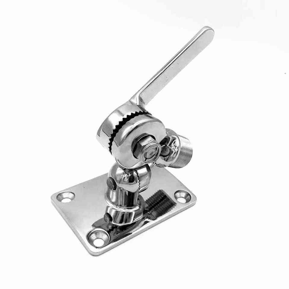 Stainless Steel, Dual Axis And  Adjustable Marine Antenna Base Mount