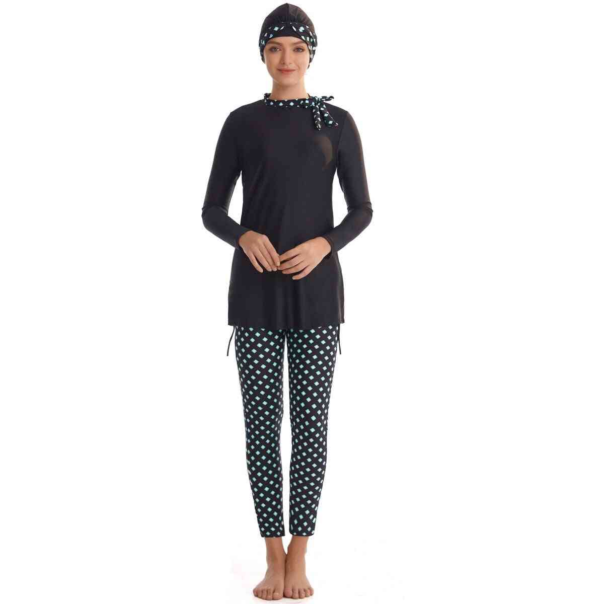 Muslim Swimwear, Women Full Cover Modest Islamic Swimming Suits