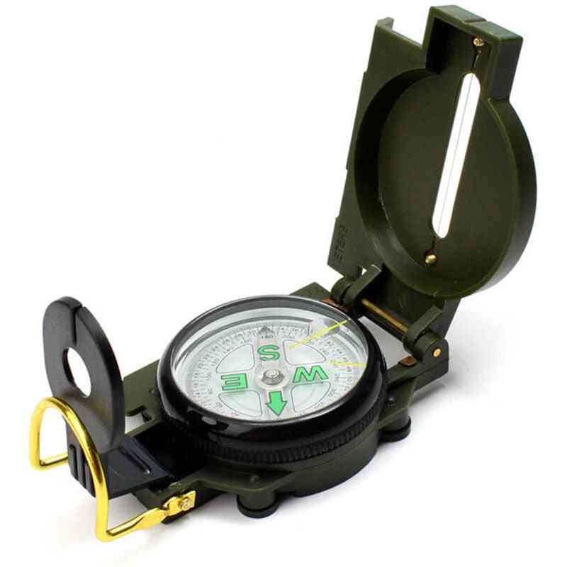 Portable Army Green Folding Lens Compass