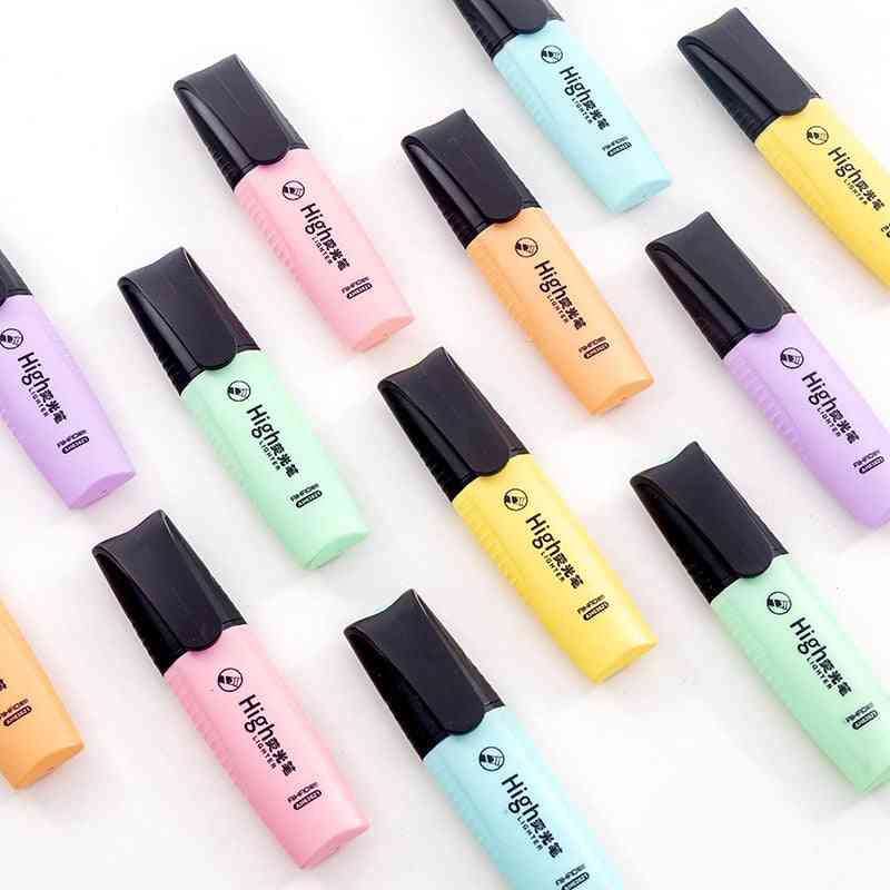 Mini Highlighters, Single Text Focus Marker Pens For School & Office