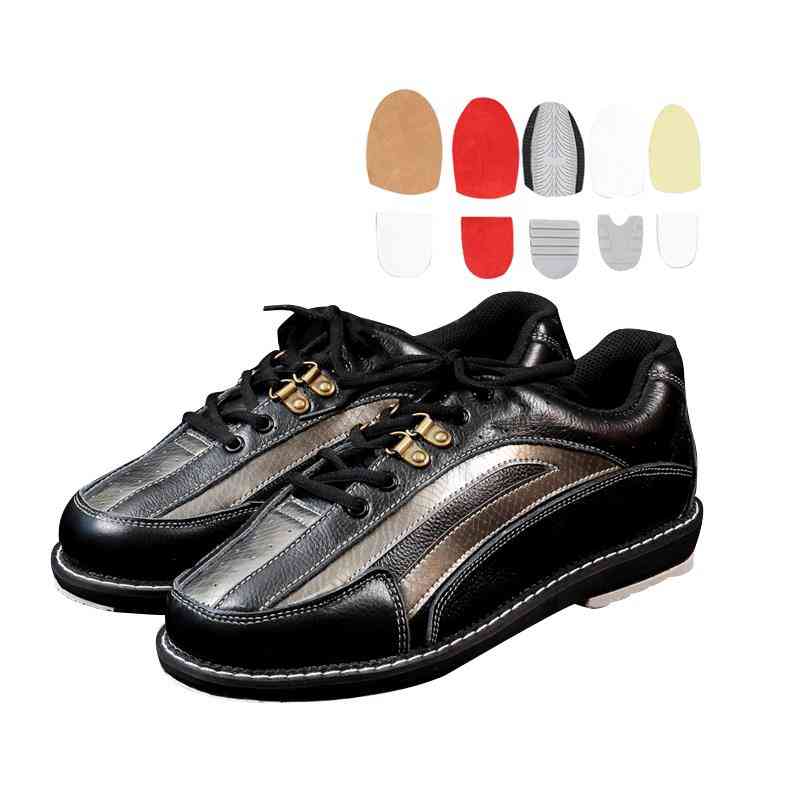Men's Bowling Shoes With Changable Skidproof Sole