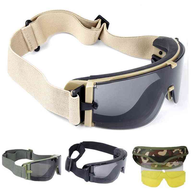 Military Airsoft Tactical Glasses Army Paintball Goggles