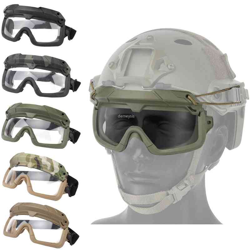 Tactical Paintball Windproof, Anti Fog Cs Wargame Protection Goggles