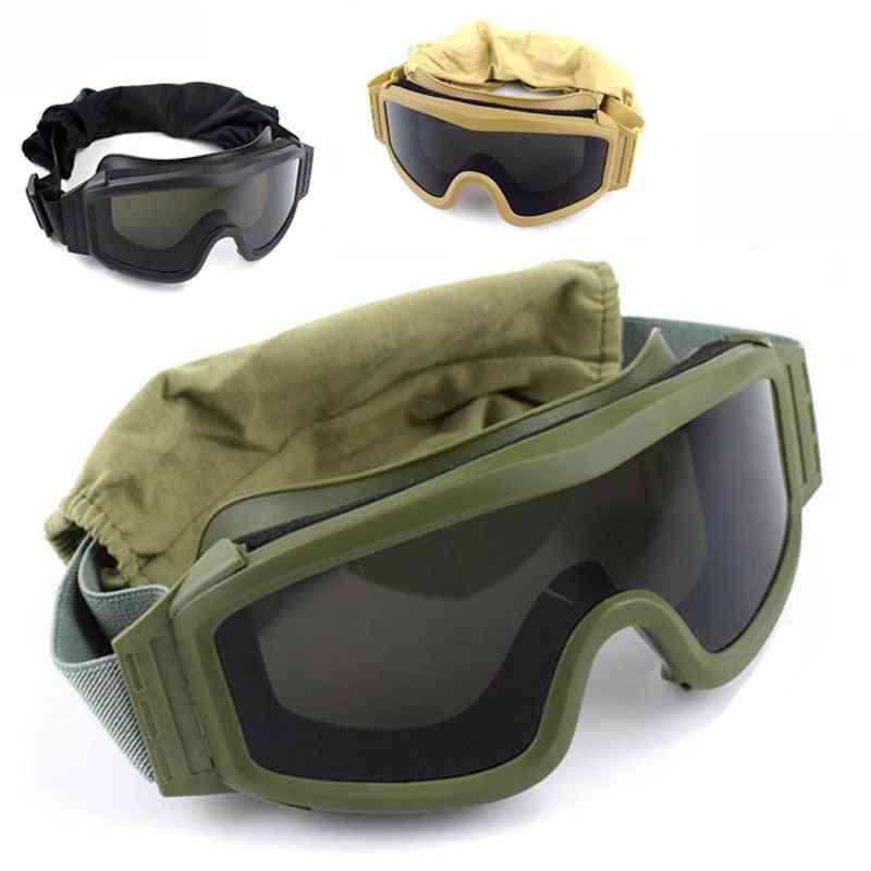 Tactical Military Shooting Sunglasses With 3 Lens