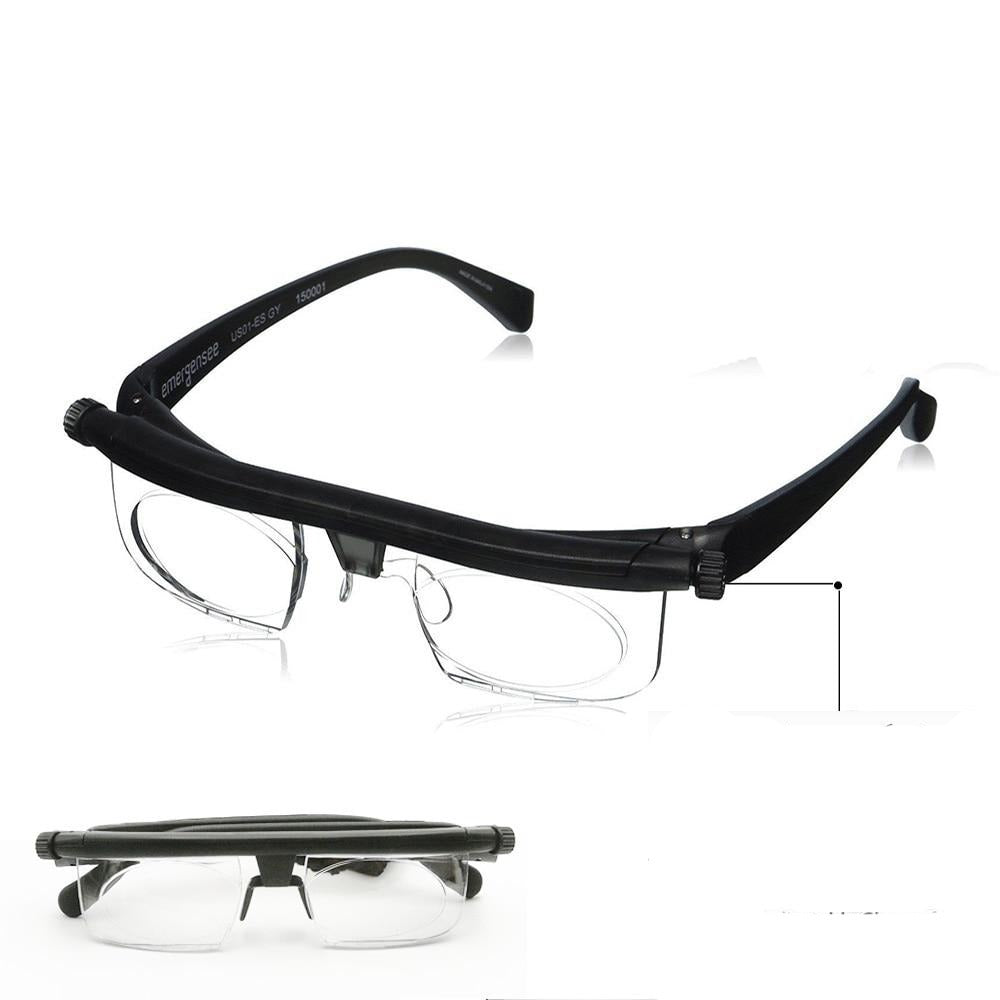 Justerbar styrka glasögon glasögon, avläsningsglasögon fokus - lins korrigering