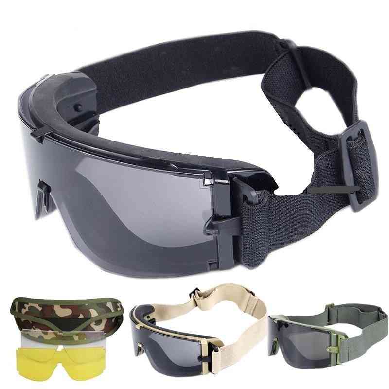 Army Tactical, Airsoft Paintball Shooting Glasses- Uv Protection