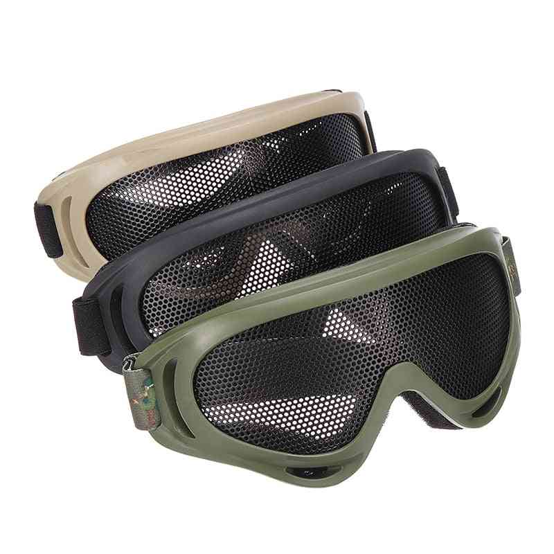 Outdoor Eye Protective, Comfortable Tactical Metal Mesh Glasses