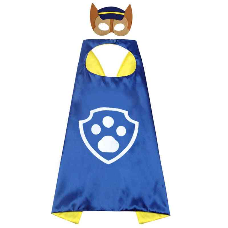 Paw Patrol Set-mask And Cape -cosplay Costume