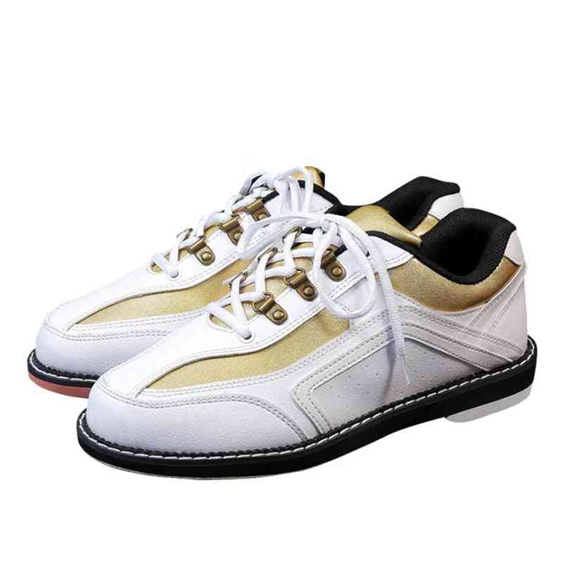 Professional Bowling Shoes, High Quality Mens & Womens Leather Non-slip Wear Resistant Sneakers