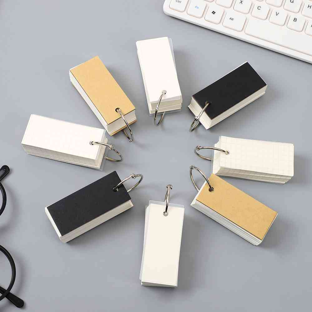 Mini Loose Leaf Notebook With Buckle-tearable Memo Pad
