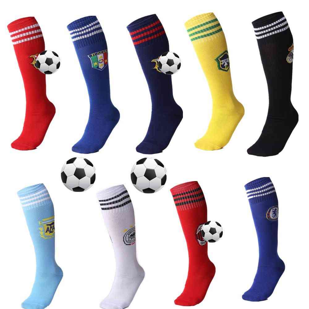 Professional Football Socks, Breathable Knee-high Training Long Stocking