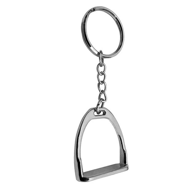 Simple Elegant Design Western Stirrup Keychain Key Ring Hanger Tool
