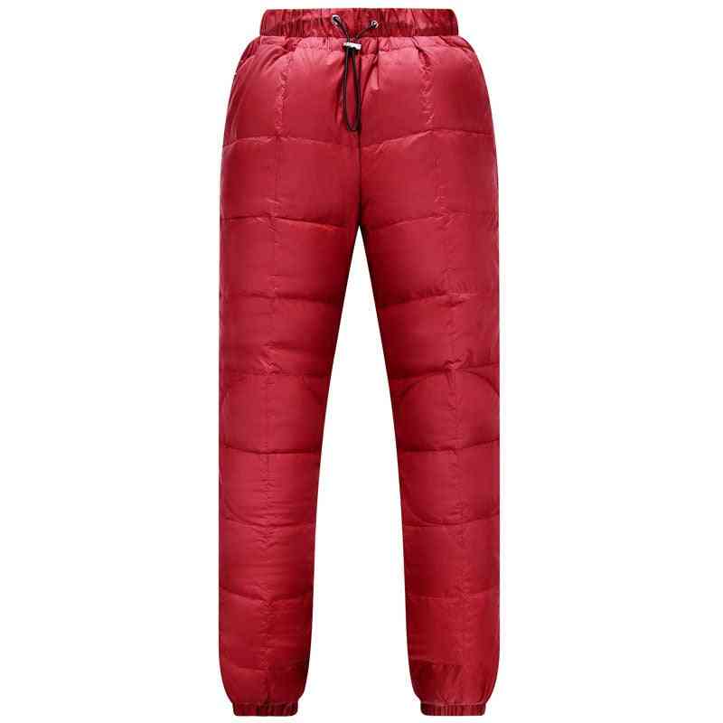 Pantalon en duvet d'hiver chaud, coupe-vent et imperméable pour femmes pour le camping de ski, la randonnée et le trekking