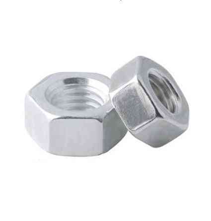 Stainless Steel, Brass With Black Aluminum Hex Nuts