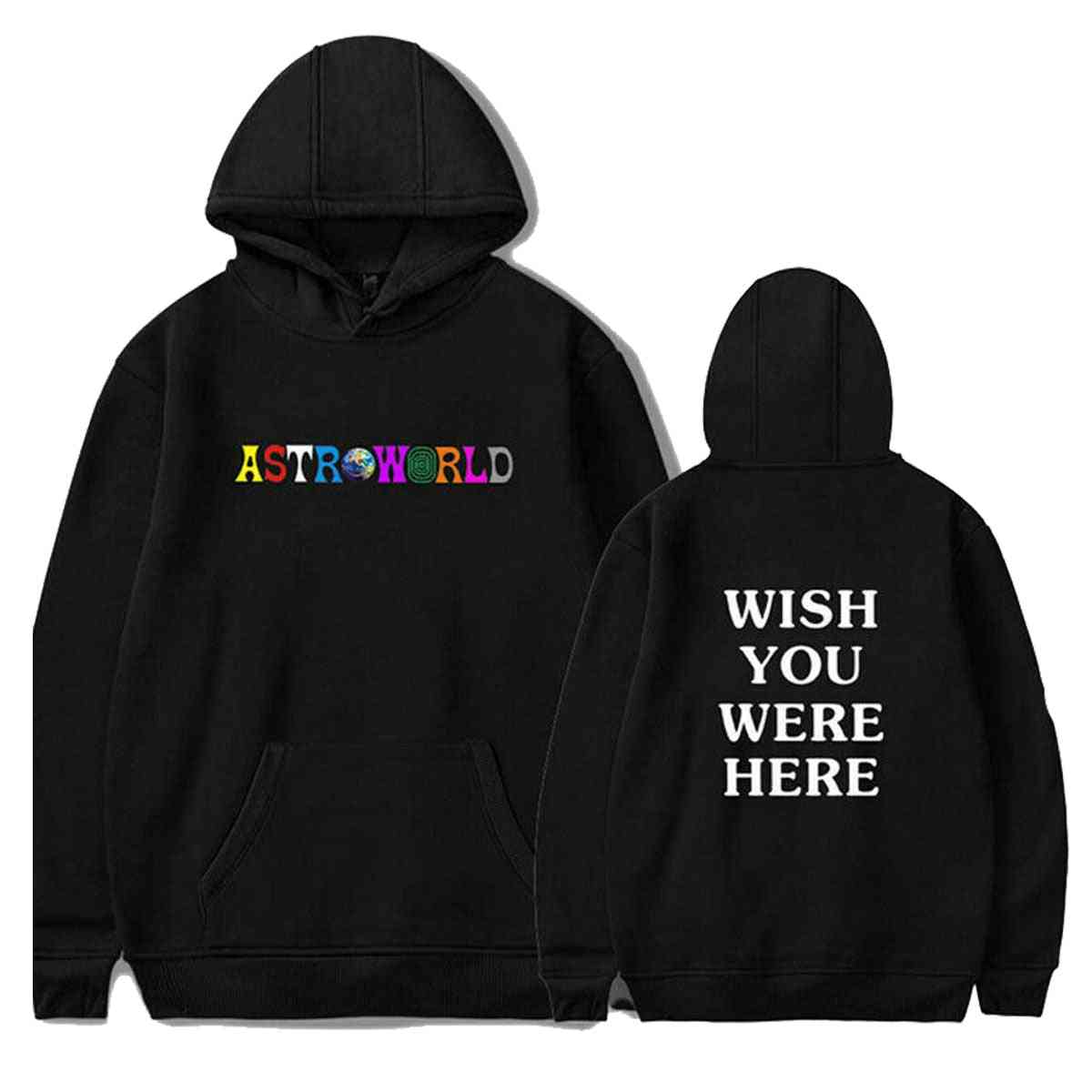 'wish You Were Here' Letter Printed-sports Sweatshirts For Couple