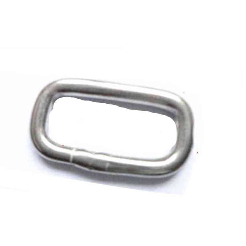 Accessori fibbia quadrata cinturino in acciaio inossidabile per bagagli - 15 mm