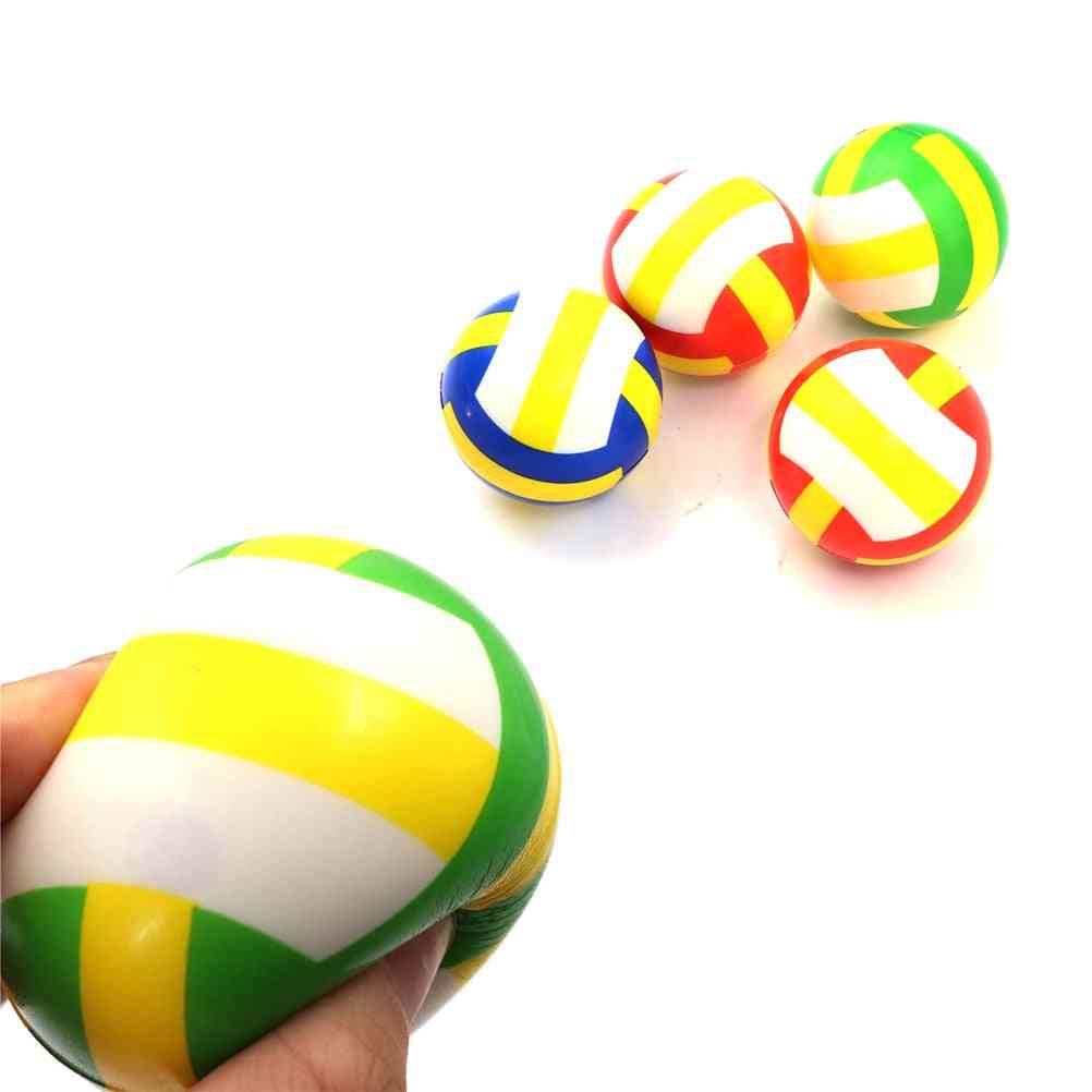 Stress Relief Vent Ball, Mini Volleybal Squeeze Foam Ball Kids Outdoor Toy