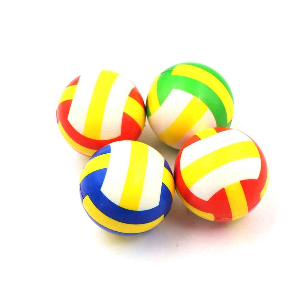 Bola de ventilação de alívio de estresse, mini bola de espuma de aperto de vôlei, brinquedo infantil ao ar livre