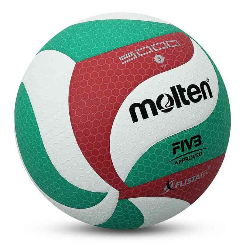 Voleibol fundido original tamanho 5 oficial para treinamento de jogos indoor outdoor (imagem colorida)