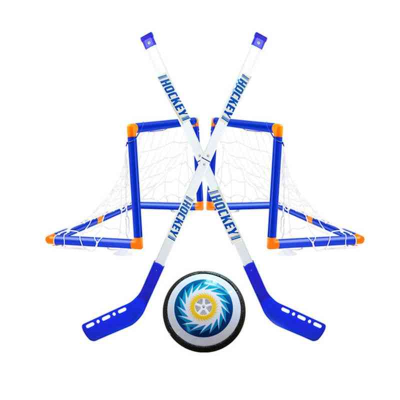 Mini Ice Hockey Sports Sticks, Goals With Balls Toy For