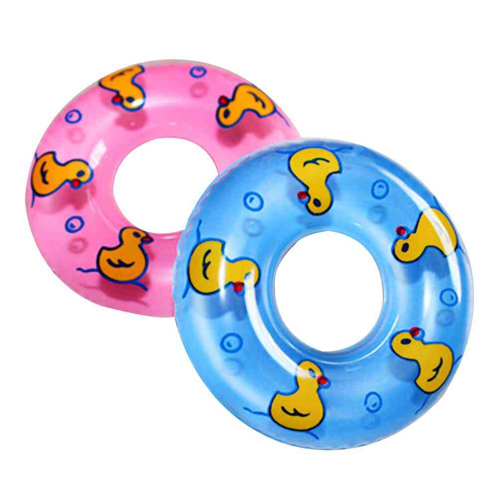 Baby Bath Toy, Inflatable Swim Ring Plastic Mini Circle Cup Holder