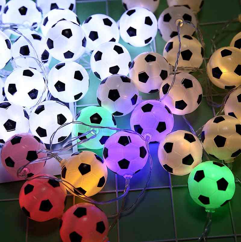 Lampki piłkarskie z diodami LED (długość: 1,5 m / średnica piłki nożnej: 5 cm)