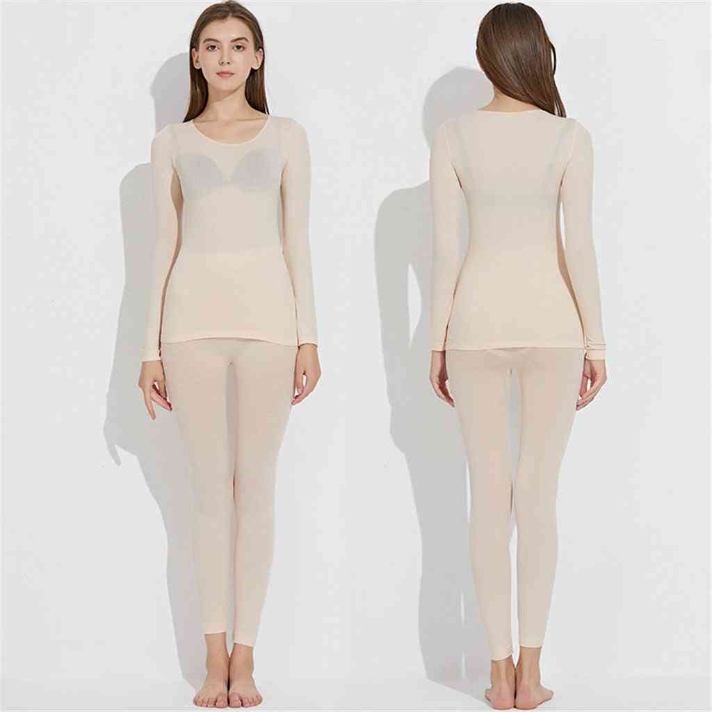 Lightweight Women Thermal Underwear,suit Ultra-thin Constant Temperature