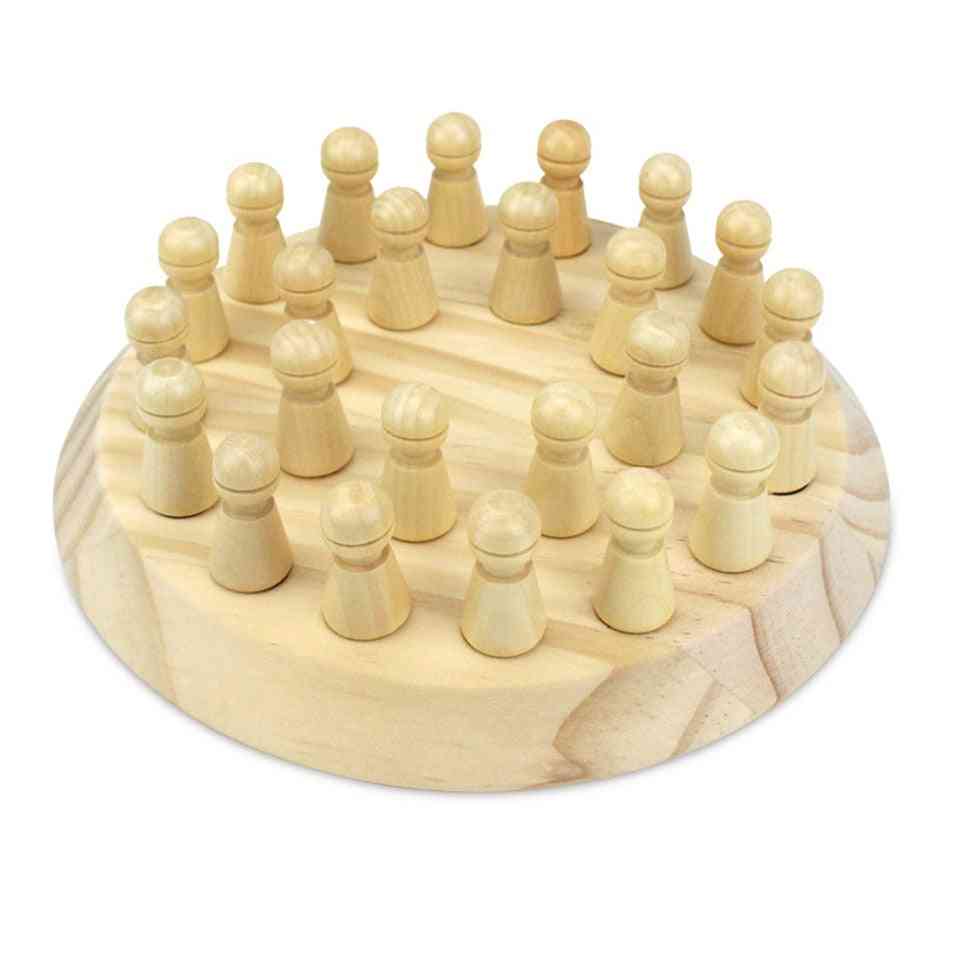 Gyerekek fa memória mérkőzés bot sakk játék - 3d rejtvények társasjáték, oktatási színes állat kognitív képesség játék ajándékok