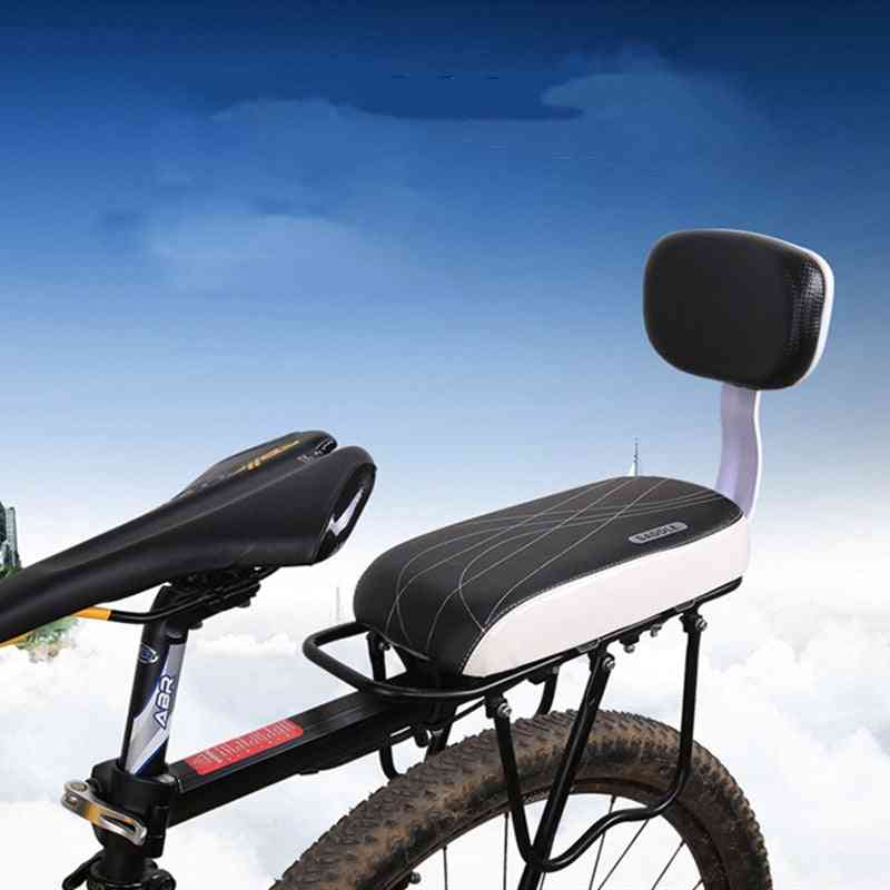 Bicycle Back Seat, Cycling Bike Pu Leather Soft Cushion, Rear Rack For