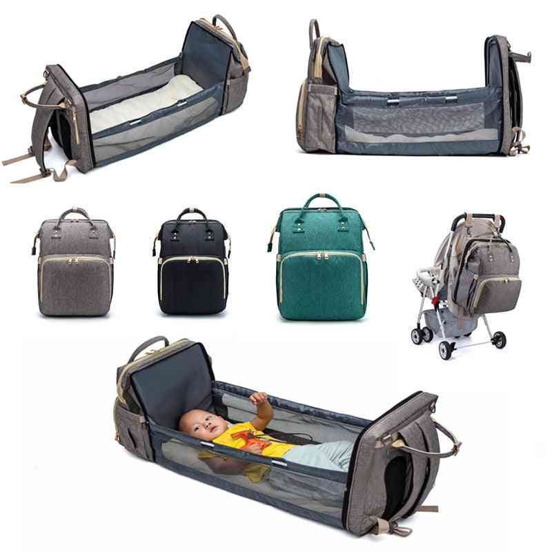 Portable Multi Functional Backpack Bed  And Travel Crib-diaper Purse