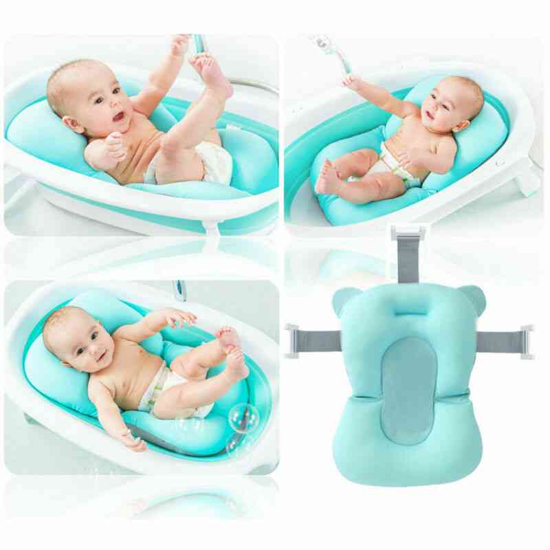 Portable Baby Bath Tub, Anti-slip Sponge Foam Pad