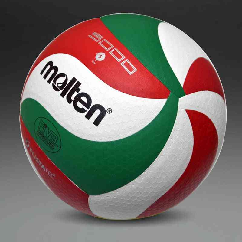 Nouveau ballon de volley-ball doux au toucher, volley-ball de qualité match taille5 avec sac en filet + aiguille (comme sur la photo)