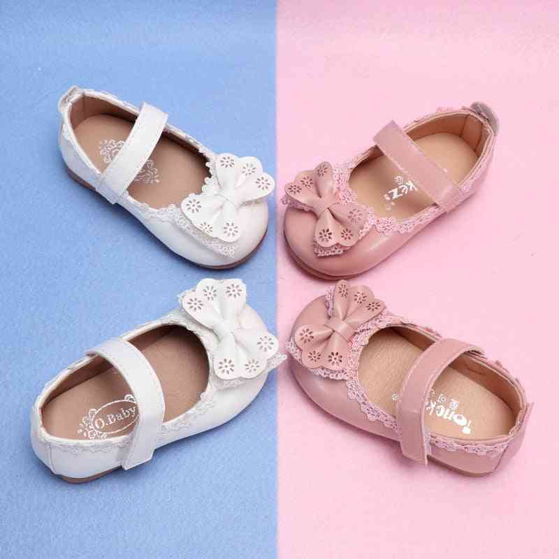 Dziewczęce buty księżniczki antypoślizgowe buty dla niemowląt, sandały z kokardką dla dzieci