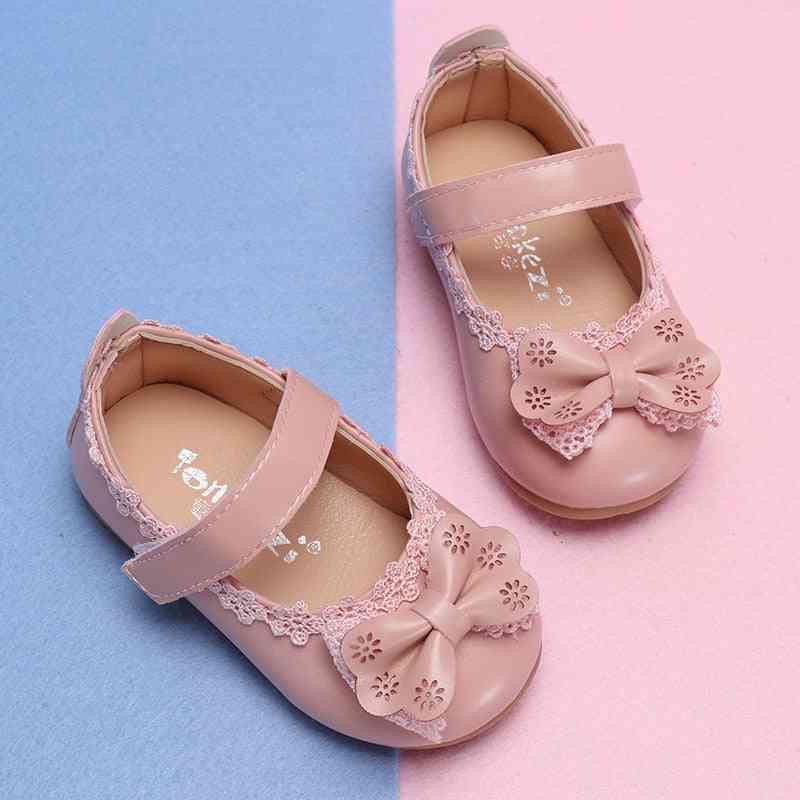 Scarpe da principessa per ragazze scarpe da bambino antiscivolo, sandali con nodo a fiocco per bambini