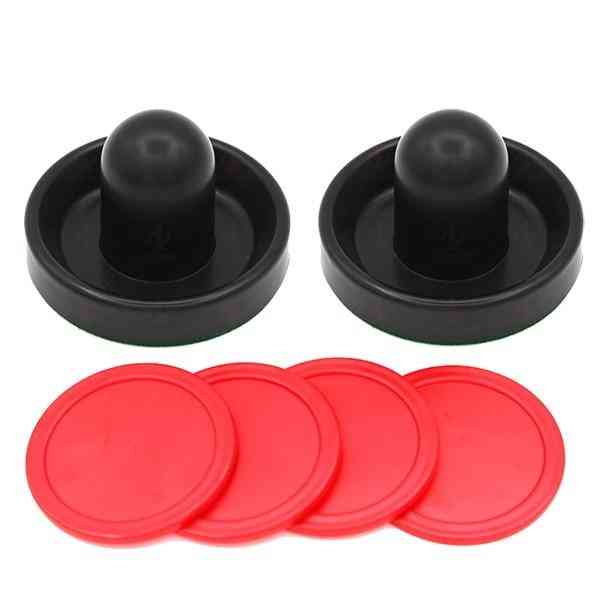 Air Hockey Paddles Pucks Great Goal Handles Pushers Replacement Accessories