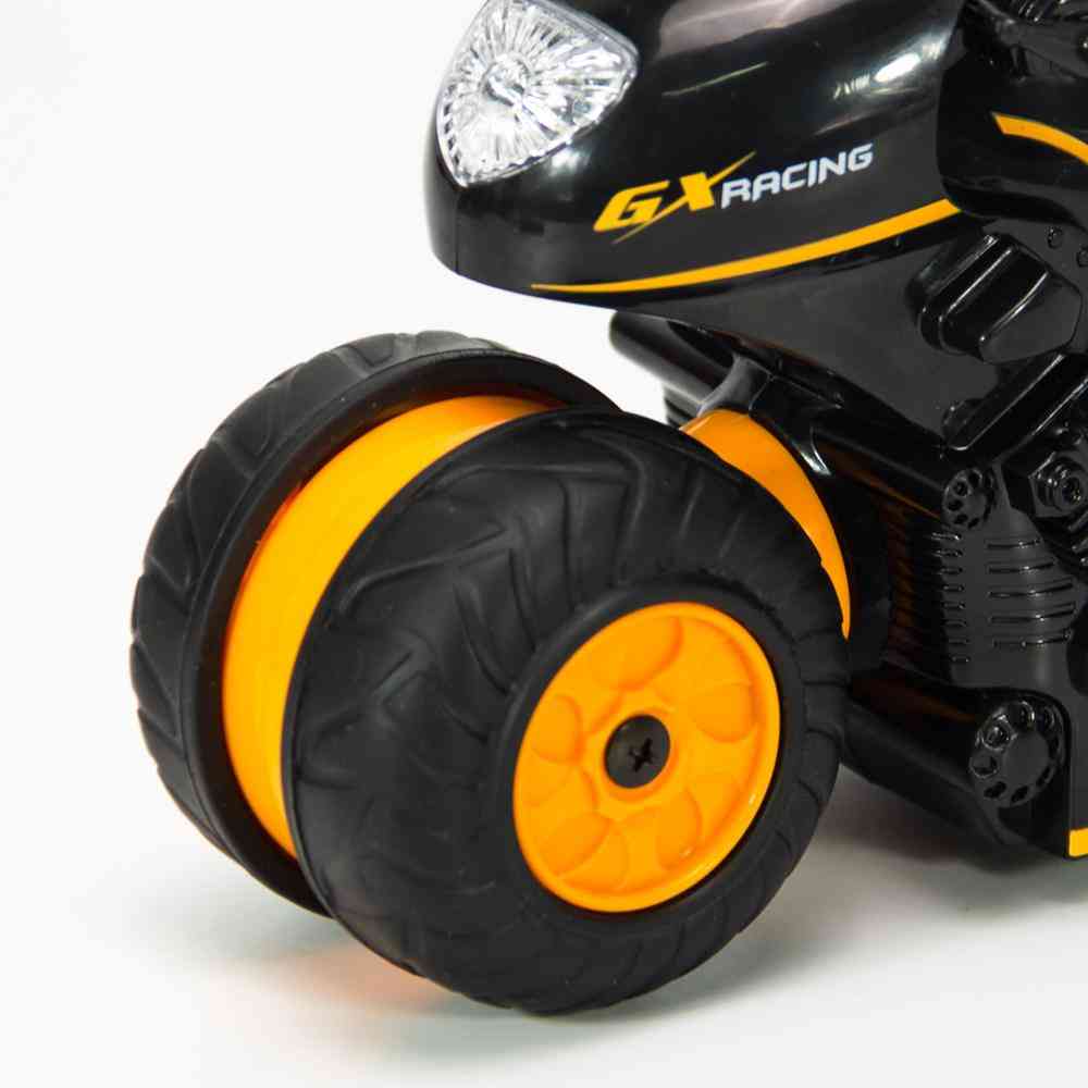 RC Auto Mini Motorrad, Fernbedienung, Elektromotorrad 2,4 GHz - Hochgeschwindigkeitsspielzeug für Kinder (orange)