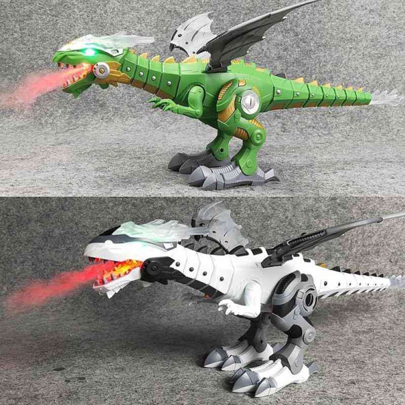 Electric Walking Dinosaur Robot With Light, Sound And Mist Spray