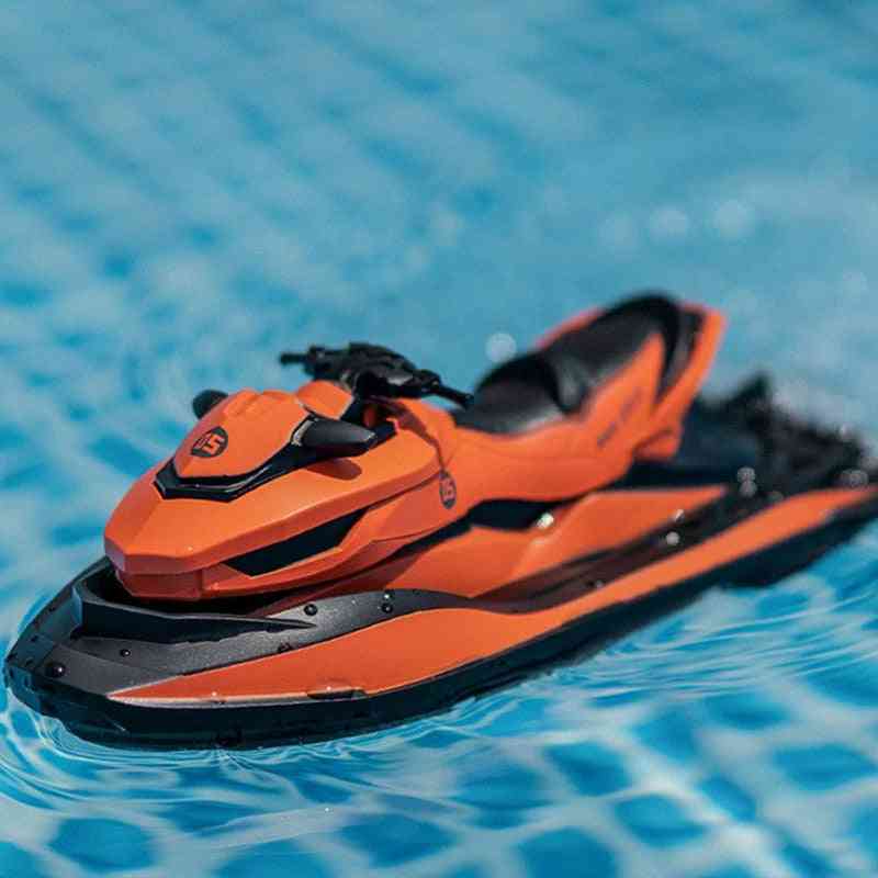 Smrc mini fjärrkontroll, motorbåt barnleksaker modell för vattenskidåkning sommar