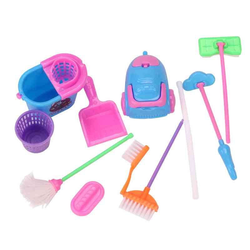 Dollhouse Cleaning Miniature Brush-  Mop/broom/vacuum Cleaner